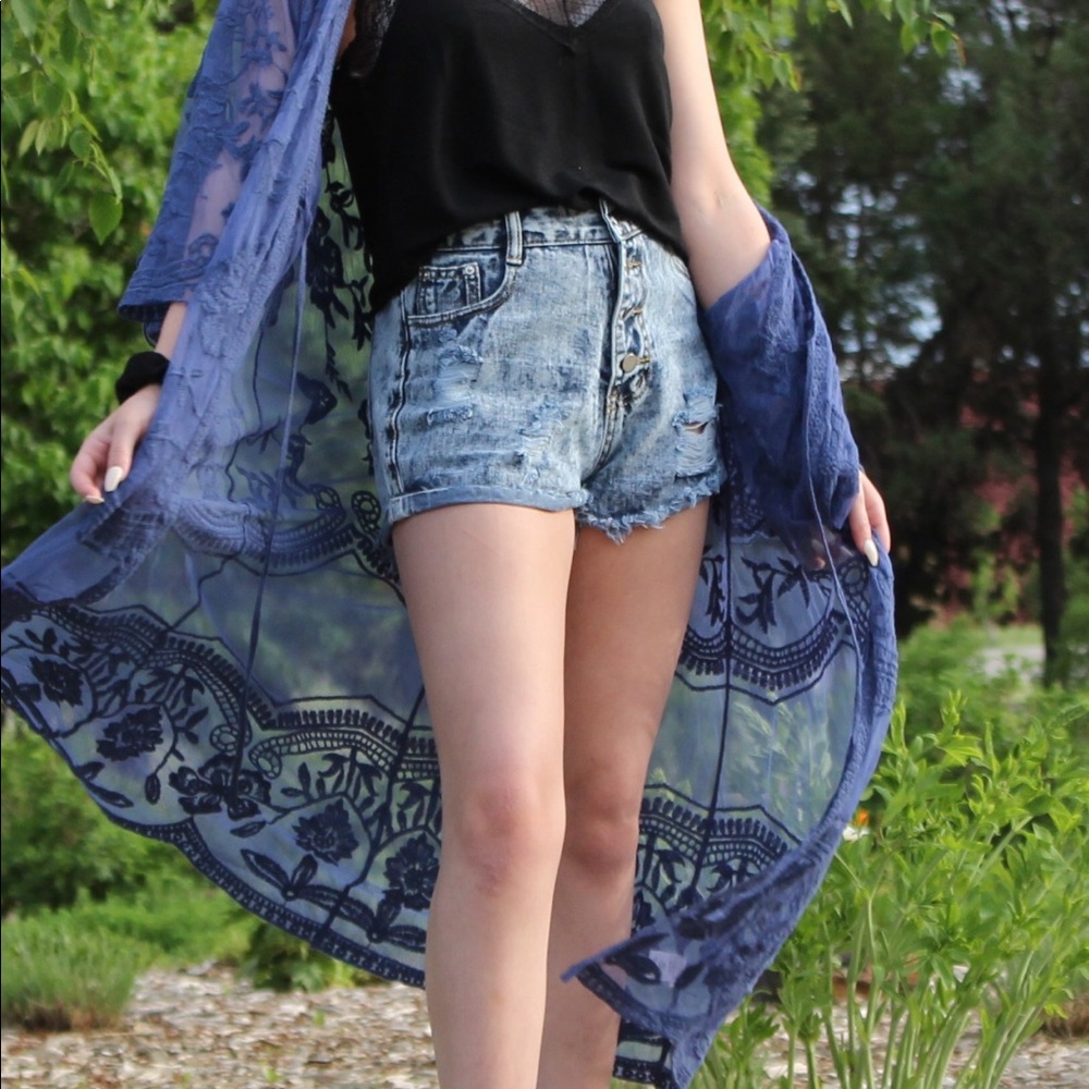 Floral Lace Kimono